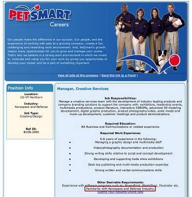 I have popped into the store to show my eagerness to work there, as well as called the hiring manager to further show my interest. . Petsmart jobs login